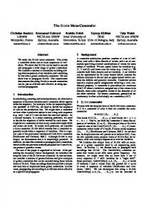 The SLIDE Meta-Constraint