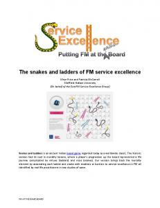 The snakes and ladders of FM service excellence