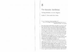 The Socratic Durkheim