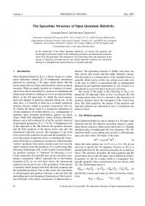 The Spacetime Structure of Open Quantum ... - Progress in Physics