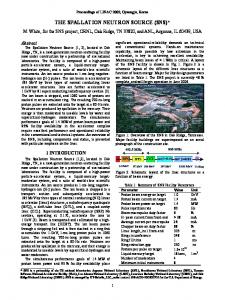 The Spallation Neutron Source (SNS) - JACoW - CERN