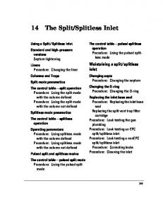 The Split Splitless Inlet