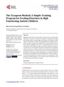 The Teaspoon Method - Semantic Scholar