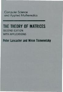 THE THEORY [IF MATRICES