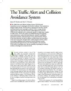 The Traffic Alert and Collision Avoidance System