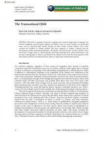 The Transnational Child - SAGE Journals