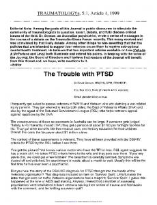 The Trouble with PTSD