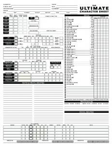 The Ultimate Character Sheet (rev. 2) - Mad Irishman