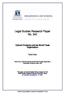 the university of melbourne - SSRN papers