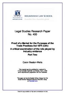 the university of melbourne - SSRN