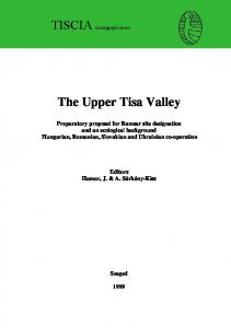 The Upper Tisa Valley