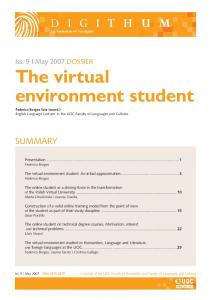 The virtual environment student - UOC