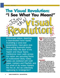The Visual Revolution: I See What You Mean! - Eris Weaver