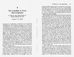 The Voiceless in Goan Historiography - ReCiL