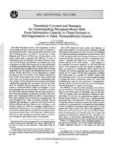 Theoretical Concepts and Strategies for ... - APA PsycNET