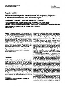 Theoretical investigation into structures and magnetic properties of ...