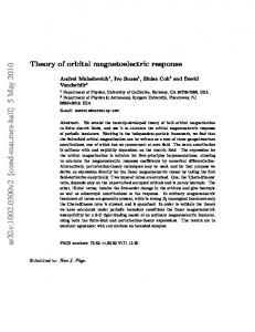 Theory of orbital magnetoelectric response