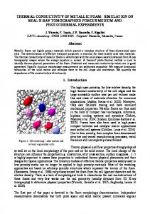 THERMAL CONDUCTIVITY OF METALLIC FOAM