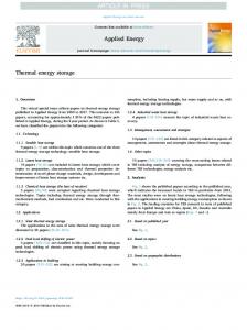 Thermal energy storage