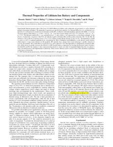 Thermal Properties of Lithium-Ion Battery and ...