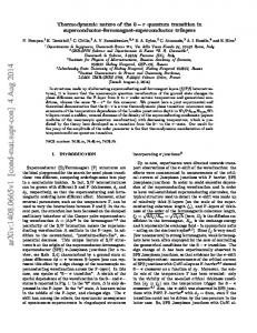 Thermodynamic nature of the 0-PI quantum transition in ...