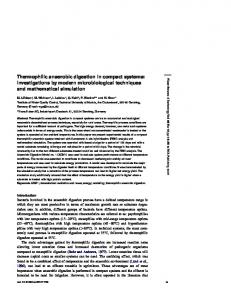 Thermophilic anaerobic digestion in compact systems - Water Science ...