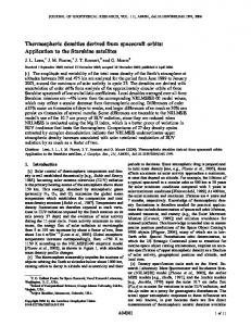 Thermospheric densities derived from ... - Wiley Online Library