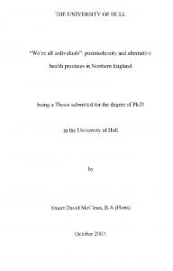 Thesis - Hull Hydra - University of Hull