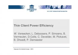 Thin Client Power Efficiency