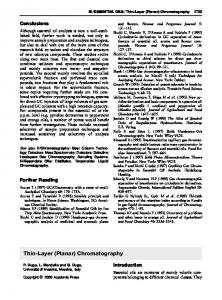 Thin-Layer (Planar) Chromatography