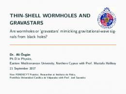 THIN-SHELL WORMHOLES AND GRAVASTARS