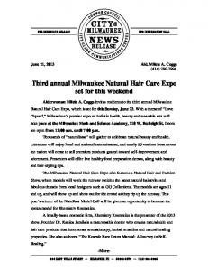 Third annual Milwaukee Natural Hair Care Expo ... - City of Milwaukee