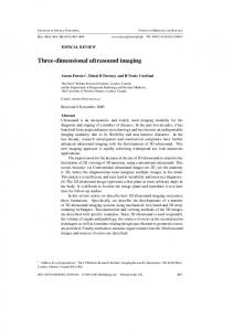 Three-dimensional ultrasound imaging