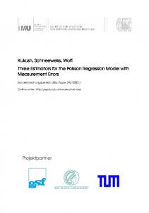 Three Estimators for the Poisson Regression Model with Measurement ...