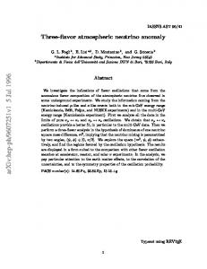 Three-flavor atmospheric neutrino anomaly