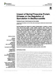 Threonine Protein Kinases on the