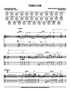 THRILLER - Dominator Ukulele Tabs