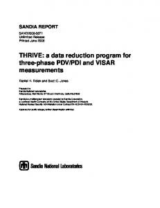 THRIVE - Sandia National Laboratories