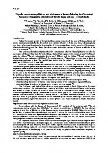 Thyroid cancer among children and adolescents in Russia following ...