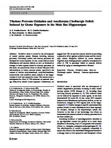 Tibolone Prevents Oxidation and Ameliorates ... - Springer Link