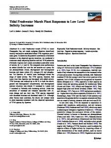 Tidal Freshwater Marsh Plant Responses to Low Level ... - Springer Link