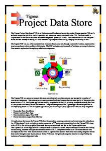 Tigress Project Data Store Brochure