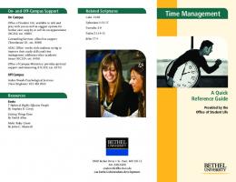 Time Management (pdf)