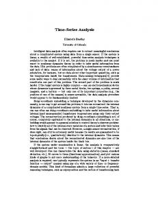 Time-Series Analysis - Semantic Scholar