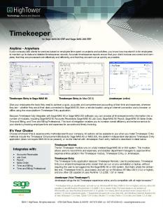 Timekeeper - HighTower