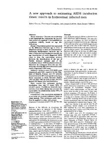 times: results in homosexual infected men - Europe PMC