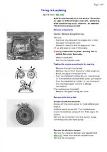 Timing belt, replacing - volvoXC.com