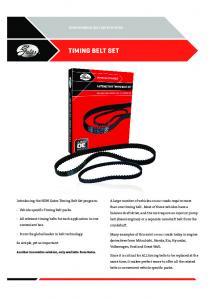 Timing Belt Sets Flyer