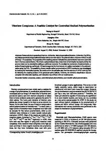 Titanium Complexes - CiteSeerX