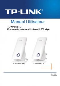 TL-WA850RE_V1_User Guide_FR - TP-Link